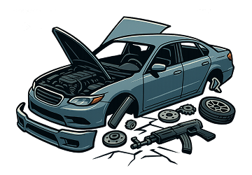 Disasamble vehicle